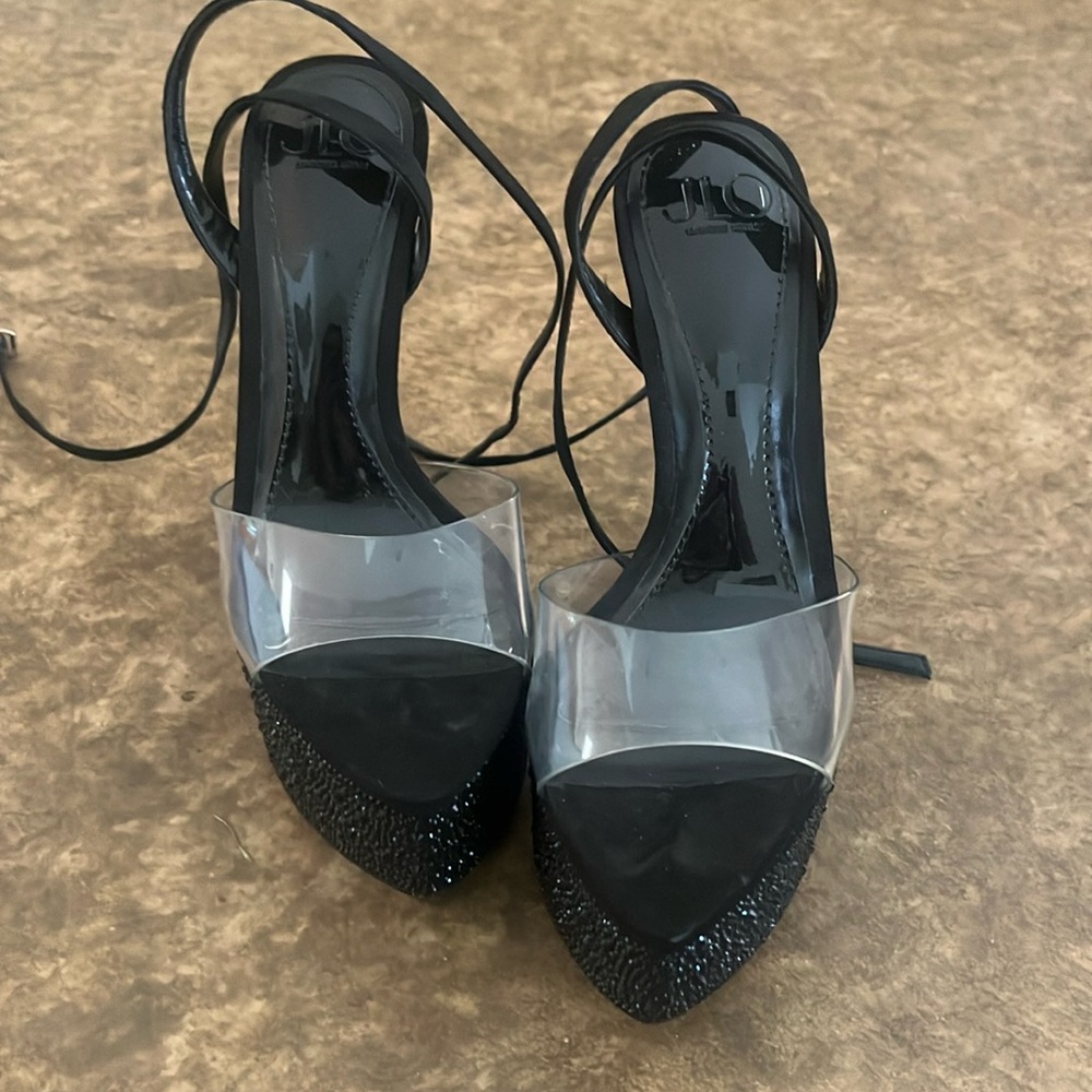 JLO 2in platform 6in heels worn once